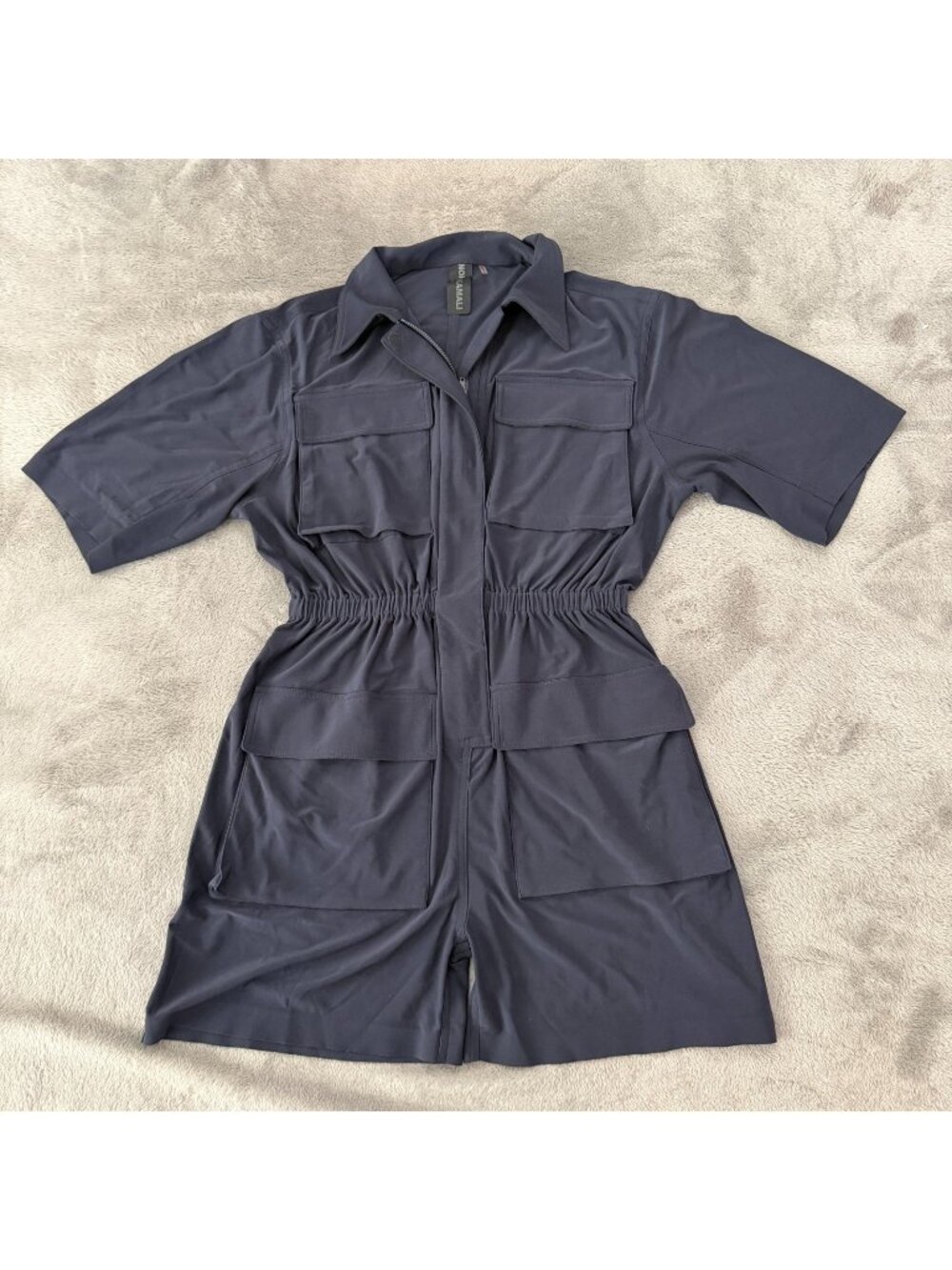 Norma Kamali Cargo Romper Womens size SMALL Shorts